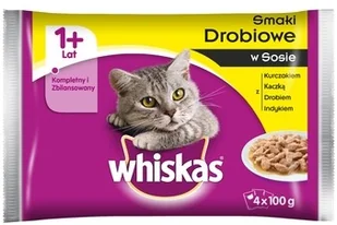 Whiskas Drobiowe danie w sosie saszetka 4x100g - Mokra karma dla kotów - miniaturka - grafika 3