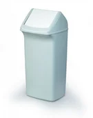 Kosze na śmieci - Durable Pojemnik 40L z uchylną pokrywą szary 1809798050 - miniaturka - grafika 1