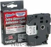 Brother Tama laminowana TZ-S241 18mm - czarny nadruk/białe tło TZe-S241 - Akcesoria do kas i terminali - miniaturka - grafika 2