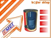 Zasobniki i wymienniki - Lemet 500L 1W z 1 Wężownicą Pionowy Bojler, Podgrzewacz CWU, Wymiennik, Zasobnik + anoda - WYSYŁKA POBRANIOWA GRATIS - miniaturka - grafika 1