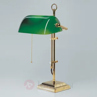BERLINER MESSINGLAMP Berliner Messinglampen Lampa bankierska GITA z polerowanego mosiądzu - Lampy stojące - miniaturka - grafika 2
