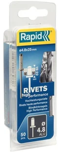 Rapid Nity wzmocnione  śr. 4 8 x 25 mm 50 szt. - Nity - miniaturka - grafika 2