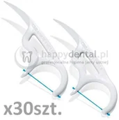 Nici dentystyczne - Curaden DF 967 Floss Pick 30szt.- niciowykałaczka (nylonowa wykałaczka - miniaturka - grafika 1