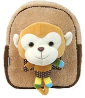 Plecaki szkolne i tornistry - Plecak Dziecięcy z pluszakiem Brąz MST Toys - miniaturka - grafika 1