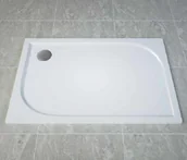 Brodziki prysznicowe - Ronal SanSwiss Annea 90x120 biały WAA9012004 - miniaturka - grafika 1