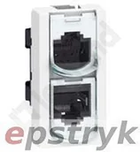 Pozostałe akcesoria sieciowe - Legrand M45:1M Dubler TEL/DATA FTP, 076537, - miniaturka - grafika 1