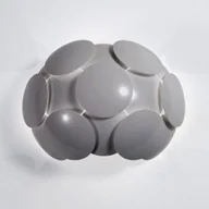 Lampy ścienne - Italux SANTINA Szary W0317-01A-U1GM Kinkiet 38 / W0317-01A-U1GM - miniaturka - grafika 1