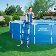 Akcesoria do basenów - Bestway Drabinka bezpieczna do basenów 122 cm 58331 - miniaturka - grafika 1