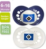 Smoczki do butelek - Mam Smoczek silikonowy ULTI HAMBURGER SV 6-16 m - miniaturka - grafika 1