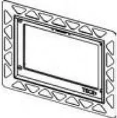 Przyciski spłukujące - Tece Ramka montażowa loop do WC,służy do montażu przycisku loop zlicowanego z - miniaturka - grafika 1