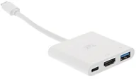 Adaptery i przejściówki - T'nB tchdmi3in1 3 W 1 adapter USB-C Biały TCHDMI3IN1 - miniaturka - grafika 1