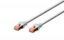 Kable miedziane - Digitus Kabel krosowy S/FTP kat.6, 0.25m, szary DK-1644-0025 - miniaturka - grafika 1