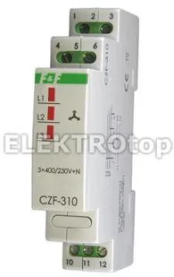 F&F Filipowski FiF Czujnik zaniku fazy ze stałym progiem asymetrii styk 1P CZF-3 - Wyłączniki światła i elektryczne - miniaturka - grafika 4