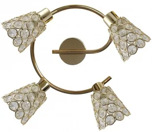 Candellux GLOSSY SPIRALA 4X40W G9 MOSIĄDZ KRYSZTAŁKI PRZEŹROCZYSTE 98-00484 - Lampy sufitowe - miniaturka - grafika 3