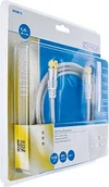 Kable - Schwaiger odbiornik satelitarny przewód (110dB, F-Stecker, 1,5 m) Biały 4004005505726 - miniaturka - grafika 1