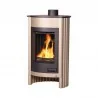 Wkłady kominkowe - HS Flamingo piecyk MEDIE I 12 kW kremowo - metaliczny - miniaturka - grafika 1