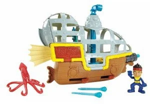 Fisher Price Jake i piraci z Nibylandii Łajbek łódź podwodna BDJ02 - Figurki dla dzieci - miniaturka - grafika 6