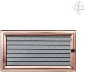 Akcesoria kominkowe - Kratki.pl Kratka kominkowa galwanizowana Oskar miedziana 17x30 z żaluzją 6674-89 - miniaturka - grafika 1