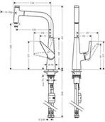 Baterie kuchenne - Hansgrohe Talis Select S 72821000 - miniaturka - grafika 1