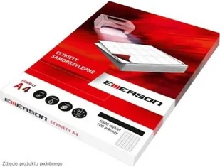 Emerson ETYKIETA A4 70X37MM 100ARK zakupy dla domu i biura ETA4070 037 - Notesy i bloczki - miniaturka - grafika 2