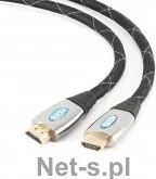 Gembird kabel monitorowy HDMI/HDMI V1.4 HSpeedE 4.5m SZNUR pozł.końcówki PREMIUM (NCS-CN-IVS) - Kable - miniaturka - grafika 2