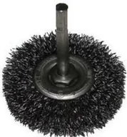 Materiały ścierne - Szczotpol Szczotka tarczowa fi 90 z trzpieniem fi 6 - miniaturka - grafika 1
