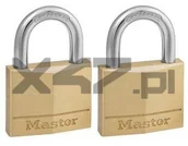 Kłódki - Master Lock Yale 130EURT Zestaw dwóch kłódek otwieranych jednym kluczem - miniaturka - grafika 1