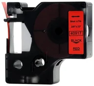 Dodatki do drukarek i skanerów - DYMO RHINO Aimotech Taśma zamiennik do 9mm/7m czerwona czarny nadruk D1 40917 A40917 - miniaturka - grafika 1