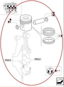 Części i akcesoria do maszyn rolniczych - CNH TŁOK Z PIERŚCIENIAMI 87802364 - miniaturka - grafika 1