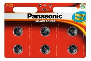 Panasonic Deutschland GmbH Wentronic CR2025 P 6-BL Panasonic baterie jednorazowe 5410853043829 - Baterie i akcesoria - miniaturka - grafika 2