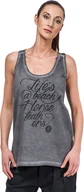 Koszulki i topy damskie - Horsefeathers top damski LIFE IS A BEACH TANK top (washed gray) - miniaturka - grafika 1