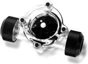 Chłodzenie wodne - Bitspower czujnik przepływu 1/4 cala - czarny mat (BP-FS-CLBKMBK) - miniaturka - grafika 1