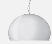 Lampy sufitowe - Kartell Lampa Wisząca Fly biała - 9030-03 - miniaturka - grafika 1