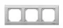 Klawisze i ramki - Schneider MERTEN RAMKA TRZYKROTNA M-PLAN ALUMINIUM SYSTEM M MERTEN MTN486360 - miniaturka - grafika 1