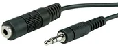 Kable - Rotronic ROLINE 3,5 MM przewód przedłużający ST/BU, 3 m, czarny 11.09.4353 - miniaturka - grafika 1