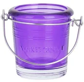 Świeczniki - Yankee Candle Glass Bucket Violet świecznik na sampler + do każdego zamówienia upominek. - miniaturka - grafika 1