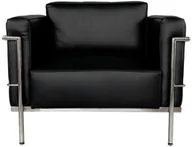 Fotele - Fotel Soft GC czarna skóra - miniaturka - grafika 1
