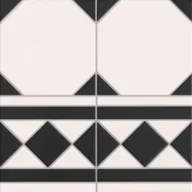 Płytki ceramiczne - Realonda Oxford Negro Cenefa 33x33 - miniaturka - grafika 1