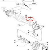 Części i akcesoria do maszyn rolniczych - CNH ŁOŻYSKO CZOPU PRZEDNIEJ OSI 5119660 - miniaturka - grafika 1