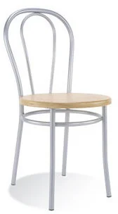 Nowy Styl Krzesło Tulipan Wood Alu/Black/Chrome - Krzesła - miniaturka - grafika 2