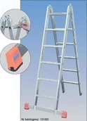 Drabiny - Krause Drabina dwuelementowa przegubowa 2x6 TriMatic - miniaturka - grafika 1