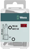 Klucze i nasadki - Wera Bit z końcówką Torx T 30 867/1 Z DIY SiS stal narzędziowa Stal stopowa twardy D 6.3 10 szt - miniaturka - grafika 1