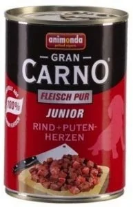 Animonda GranCarno Szczenięta Wołowina + Serca Indyka 800g 7925 - Mokra karma dla psów - miniaturka - grafika 2