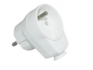 Gniazdka elektryczne - Elektro-Plast Wtyczka-gniazdo przejściówka kątowa 16A AWA-WG biała 51.30 - miniaturka - grafika 1