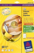 Pudełka i akcesoria na płyty CD - AVERY Zwecform Etykiety na płyty CD/DVD z nakładną centrującą 117 mm, 2 etykiety (NB-2077) - miniaturka - grafika 1