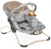 Leżaczki i huśtawki - Baby Mix Leżaczek niemowlęcy z muzyką i wibracją BR246-002 LATTE ALEXIS 35359 - miniaturka - grafika 1