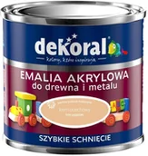 Farby do metalu - Dekoral Emalia Akrylux 0 5 l krem orzechowy - miniaturka - grafika 1