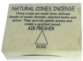 Kadzidła i dodatki - Rose cones - Róża - miniaturka - grafika 1