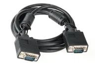 Kable komputerowe i do monitorów - Impakt KABEL VGA M/M 3M +FERRYT CZARNY EQUIP - miniaturka - grafika 1