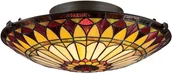 Lampy sufitowe - Elstead Lighting Plafon witrażowy QZ/WEST END/F Lighting - miniaturka - grafika 1